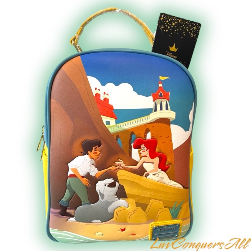 Loungefly Disney Princess The Little mermaid Ariel and Eric mini backpack